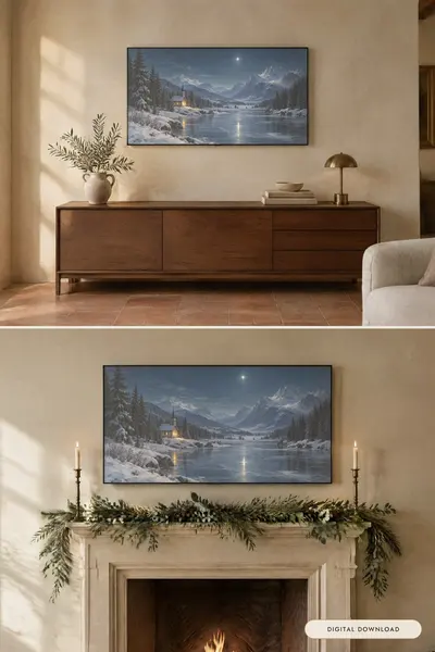 Silent Night, shown in a room