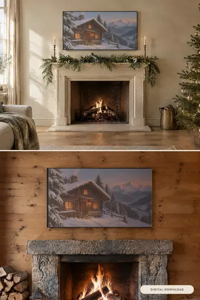 The Alpine Chalet, shown in a room